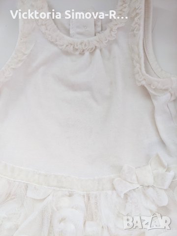 Нова рокличка, 6-9м , снимка 7 - Бебешки рокли - 28474146