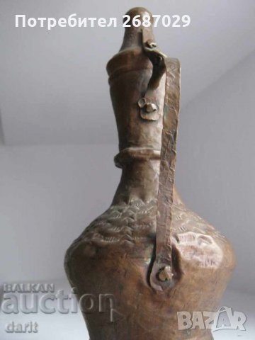 300 годишен ибрик Стар мед метал, снимка 5 - Антикварни и старинни предмети - 28941264