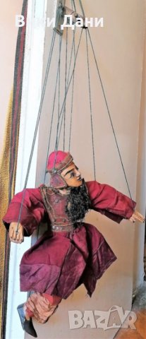 Бирма марионетка кукла на конци рядка антика  с камък Рубин, снимка 3 - Колекции - 34921654