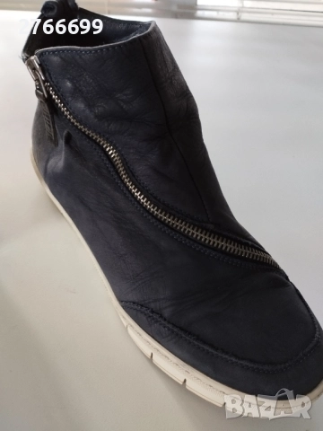 Естествена кожа, Nude of Scandinavia, тъмносини боти номер 40, снимка 4 - Дамски боти - 51949889