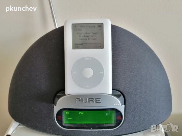 PURE 100Di - iPod докинг станция с радио и AUX, снимка 5 - Аудиосистеми - 40177104