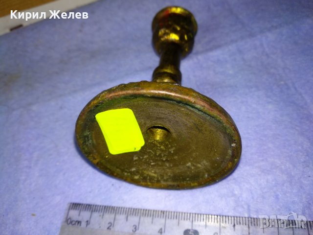 КРАСИВО СТАРИННО БРОНЗОВО ОРНАМЕНТИРАНО СВЕЩНИЧЕ За РЕТРО ДЕКОРАЦИЯ КОЛЕКЦИЯ СВЕЩНИК 42637, снимка 8 - Декорация за дома - 43828080