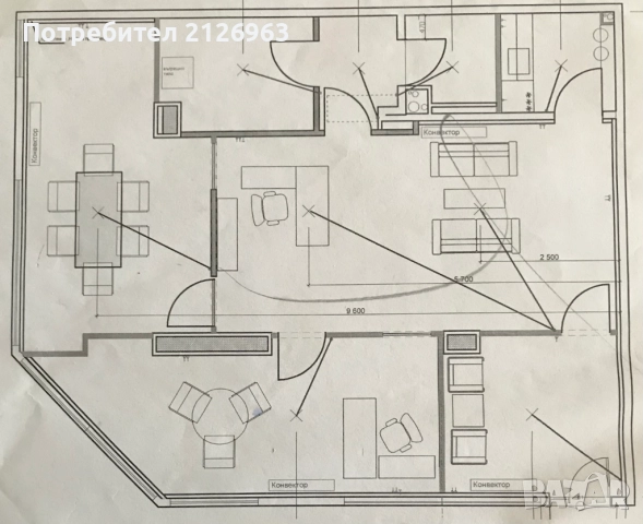 Дава под наем обзаведен и оборудван офис с площ 107 кв.м на ул. Белоток 3, София, снимка 14 - Офиси - 52726213
