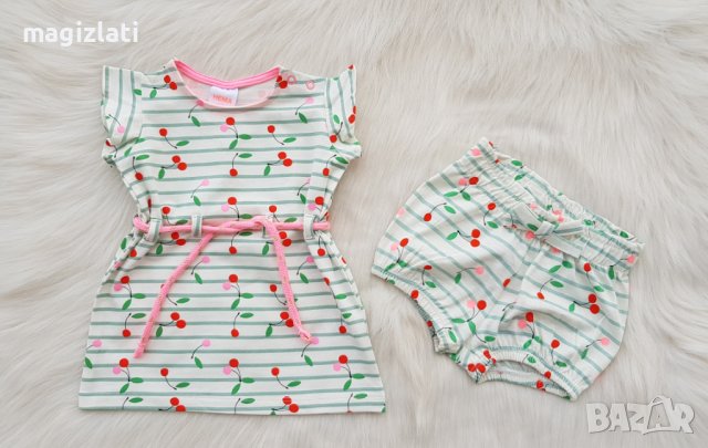 Нова рокля за бебе 0-3 месеца, снимка 4 - Бебешки рокли - 40733272