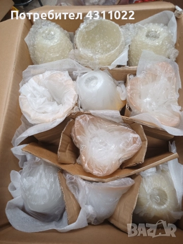 Стъкла за абажур Е14 - 19 броя, различни видове