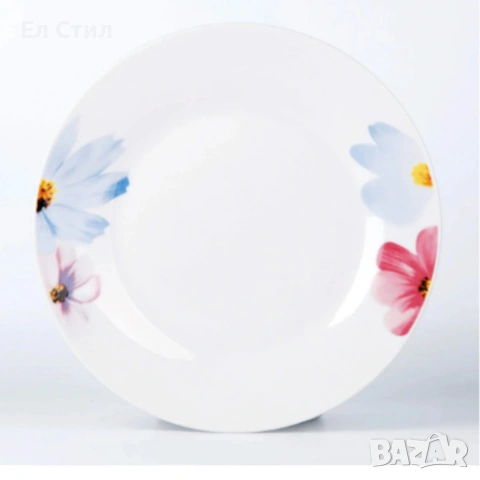 Комплект чинии 24 части с елегантен флорален дизайн – Лекота и стил за всяка трапеза, снимка 15 - Прибори за хранене, готвене и сервиране - 53309408