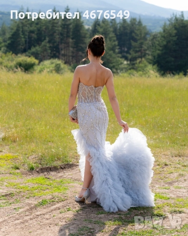 Абитуриентска рокля, официална чантичка и обувки в отлично състояние, снимка 8 - Рокли - 52773042