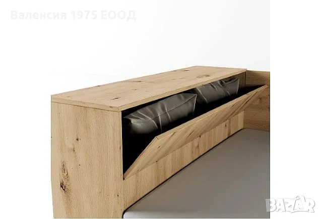 Легло персон и половина с ракла Сити 2002 дъб артисан или комбинация мока/ лате, снимка 4 - Спални и легла - 47361099