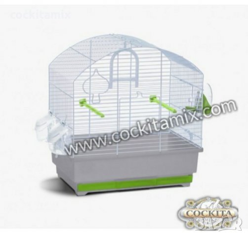 Клетка за птици АСО ПИКА / TRIS D ASSI - размери 40 / 27 / 44 височина