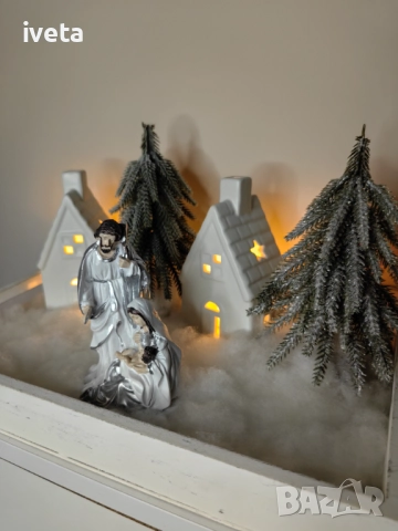 Коледна сцена на Рождество Христово, снимка 4 - Декорация за дома - 52674860