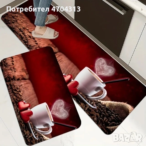 Водоустойчиви постелки комплект 2бр за кухня и баня - различни модели, снимка 9 - Килими - 53047238