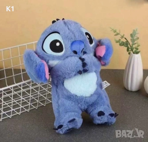 Дишащ Стич, Плюшена играчка Стич дишащ, 30см, снимка 6 - Плюшени играчки - 53035652