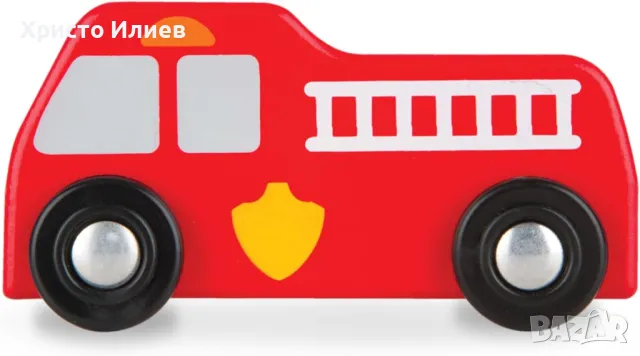 Детско килимче Melissa and Doug с дървени превозни средства, снимка 5 - Други - 49986499