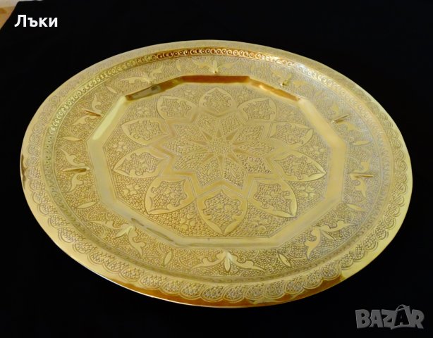 Старинен персийски поднос,плато 850 гр. , снимка 8 - Антикварни и старинни предмети - 29069052