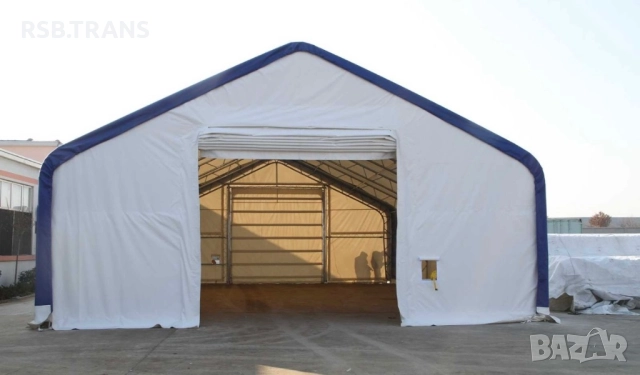 Хале Заслон Гараж склад хангар постройка палатка, снимка 3 - Индустриална техника - 51980678