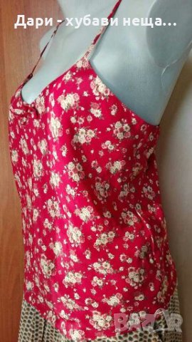 Красив червен потник/топ🍀❤M/L,L❤🍀арт.643, снимка 2 - Потници - 36660291