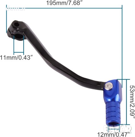 GOOFIT Мотоциклетен лост за превключване на предавките, син, снимка 2 - Части - 43310547