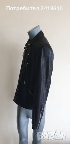 All Saints Holt Biker Lamb Leather Jacket Slim Fit Mens Size L НОВО! ОРИГИНАЛ! Ест. кожа!, снимка 13 - Якета - 40239008