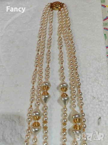 Стара огърлица 3 реда, снимка 9 - Антикварни и старинни предмети - 53358363