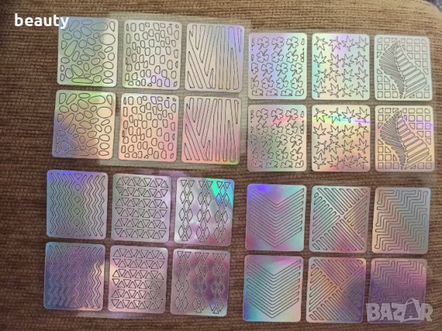 Винилови стикери / шаблони, снимка 5 - Продукти за маникюр - 27472345