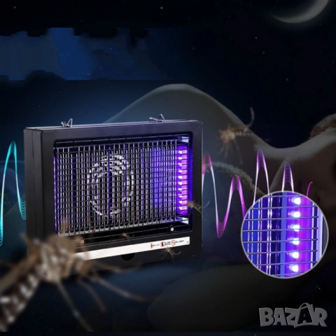 ⚡️🦟 Мощна Електрическа Лампа Против Комари и Насекоми 