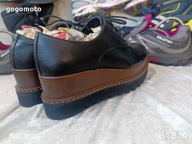КАТО НОВИ дамски обувки CATWALK®  на ПЛАТФОРМА 36 - 37 original, 100% естествена кожа,GOGOMOTO, снимка 14 - Дамски ежедневни обувки - 43896103