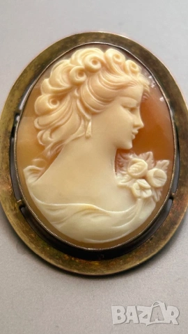 Сребро с камея, снимка 2 - Колиета, медальони, синджири - 53174008