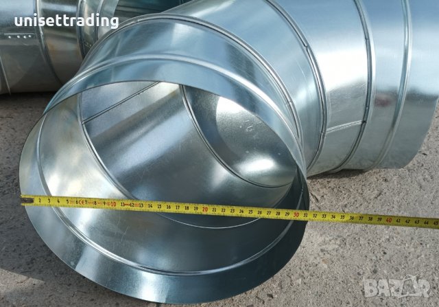 Коляно за аспирация ф315 поцинкована ламарина, снимка 2 - Други машини и части - 38027944