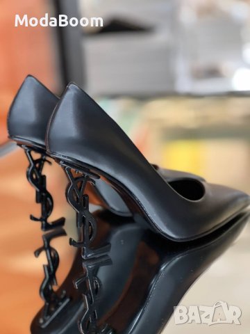 🤩⚡Yves Saint Laurent уникални черни и черен мат дамски обувки на ток⚡🤩, снимка 2 - Дамски обувки на ток - 44132168