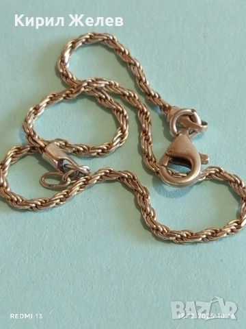 Елегантна сребърна гривна спираловидна двойна майсторска ръчна изработка 51120, снимка 5 - Гривни - 52833848