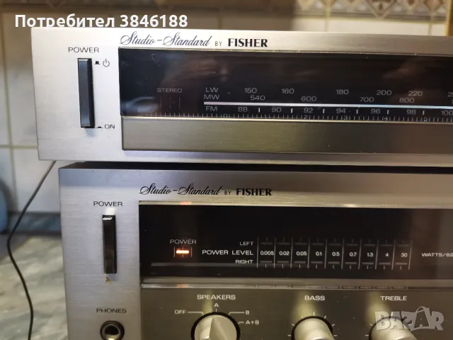 Fisher CR-123 Deck+Fisher CA-250 Amplifier+Fisher FM-350L Tuner, снимка 2 - Аудиосистеми - 50088856