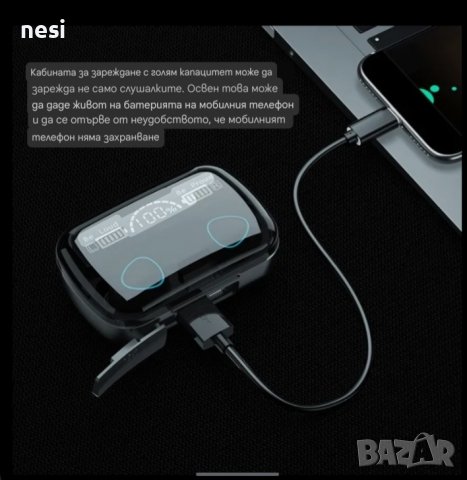 Безжични слушалки със зарядно, снимка 1 - Безжични слушалки - 43415753