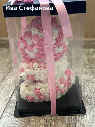 Розово бяло мече в кутия Свети Валентин празника на влюбените , снимка 2 - Други услуги - 49020836