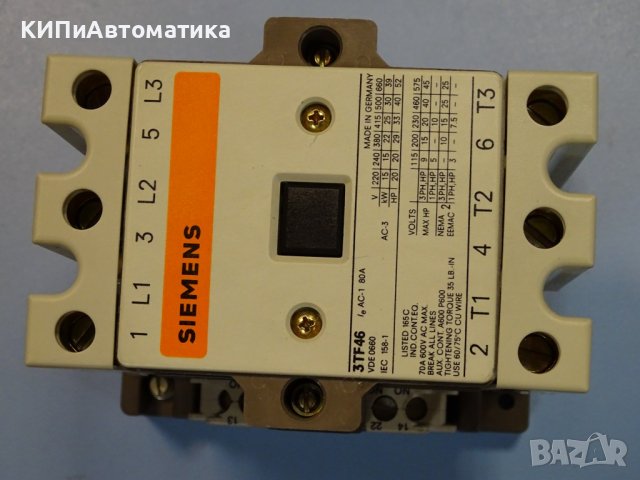 контактор Siemens 3TF46 22-OAFO 380V/22kW Contactor, снимка 6 - Резервни части за машини - 37653609