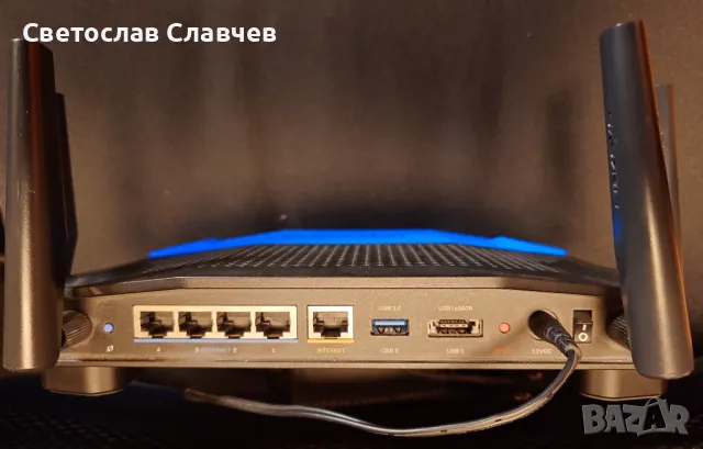 wifi рутър linksys wrt1900ac, снимка 4 - Рутери - 49553074