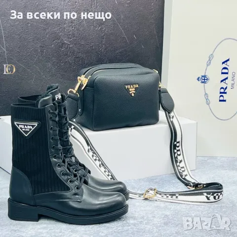Дамска черна чанта Valentino🔝Prada - Налични различни модели Код D1459, снимка 4 - Чанти - 48244371