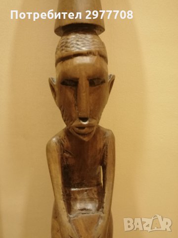 Абаносов бастун с африкански мотив, снимка 1 - Други ценни предмети - 35188866