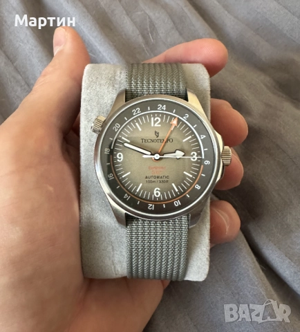 Автоматичен Часовник - Tecnotempo - GMT (две времеви зони) - Отличен, снимка 2 - Мъжки - 52366901