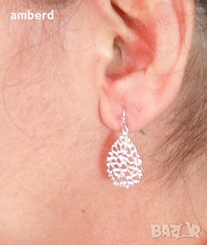 Сребърни обици - модел Е011, снимка 5 - Обеци - 39872121