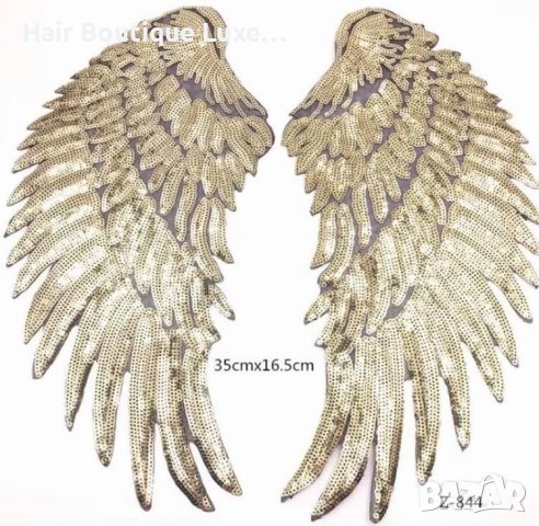 5 ЛЕВА ‼️ Нашивки за дрехи от пайети ⭐️  Налични в сребрист и златист вариант 😍 , снимка 3 - Други - 38763339