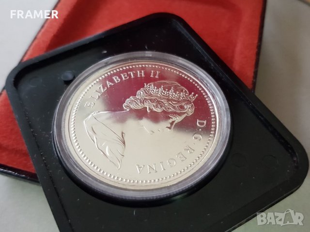 1 сребърен долар 1975 година Канада Елизабет II сребро, снимка 6 - Нумизматика и бонистика - 35285031