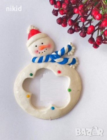 Снежен човек тяло долна част отвор цвете силиконов молд форма гипс рамка фондан декор