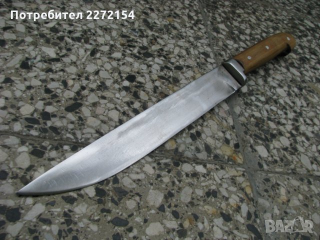 Дълъг ловен нож с кания, снимка 4 - Ножове - 34792519