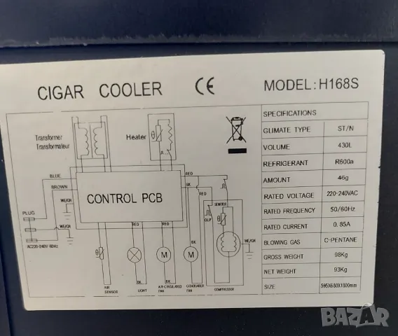 ХУМИДОР ЗА ПУРИ, снимка 2 - Шкафове и рафтове - 47264571