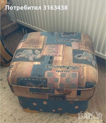 Холна гарнитура 3ка + 2ка + табуретка, снимка 3 - Дивани и мека мебел - 37963346