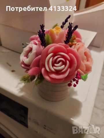 Декорация от соев восък, снимка 7 - Декорация за дома - 53340328