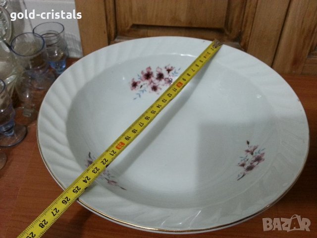 Стар български порцелан купа , снимка 4 - Антикварни и старинни предмети - 35031427