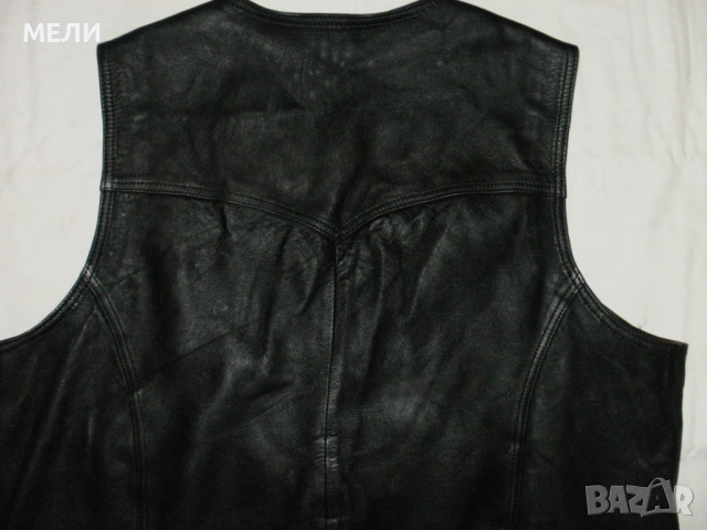 мъжки елек естествена кожа 56(2XL), снимка 8 - Сака - 53476204