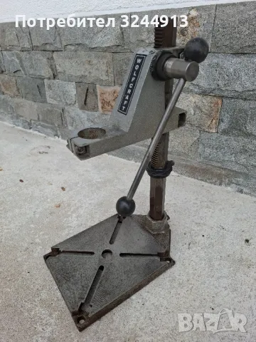 Немска стойка за бормашина WOLFCRAFT , снимка 3 - Бормашини - 49686436