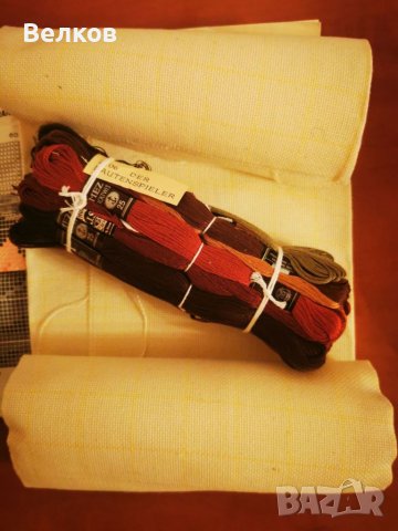 Оригинален НЕУШИТ гоблен на Вилер (Wiehler) - Свирачът на лютня (Der Lautenspieler nach Frans Hals) , снимка 3 - Гоблени - 39480963